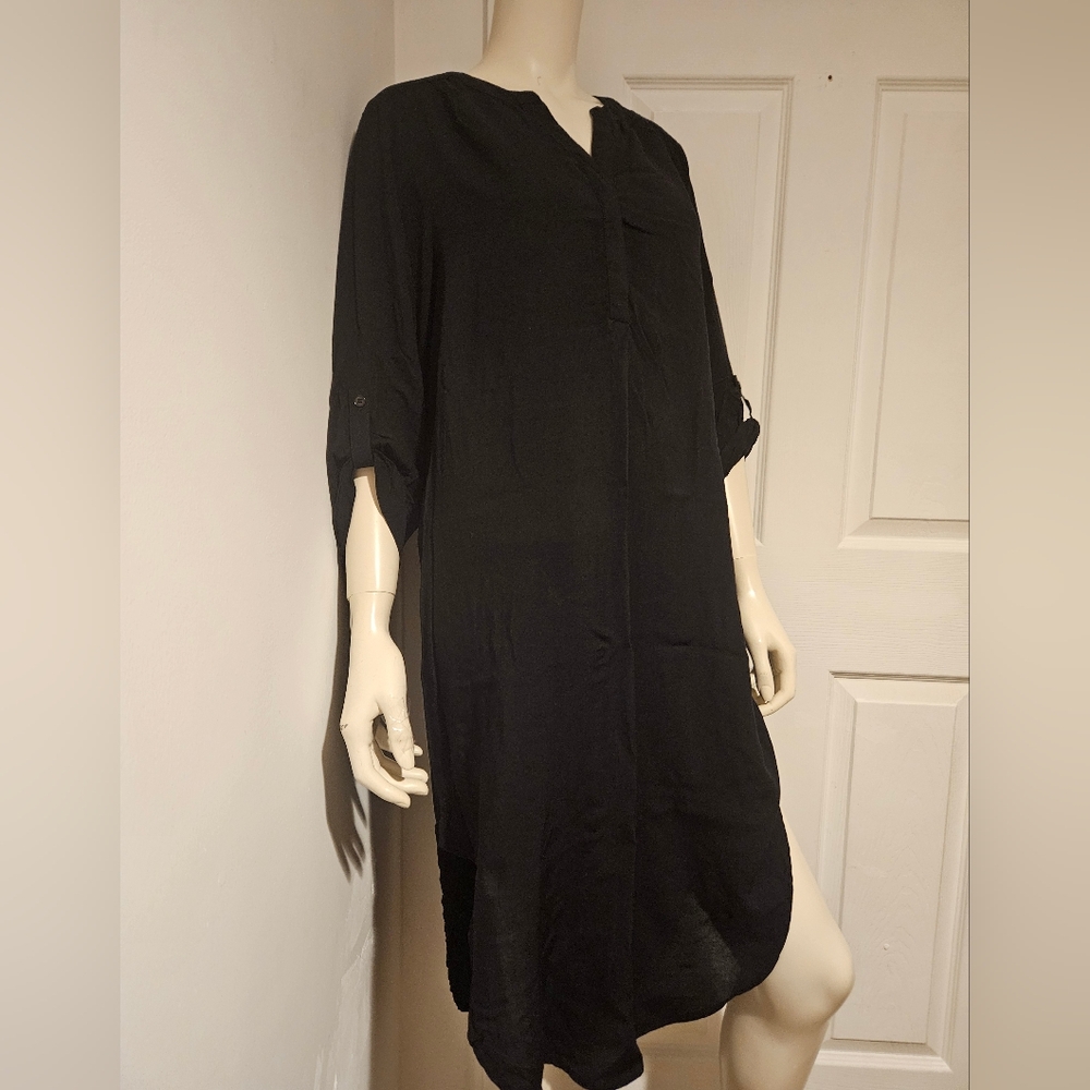 Cupio Black V-Neck Tunic